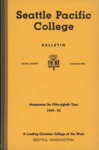 Seattle Pacific College Catalog 1949-1950 by Seattle Pacific University