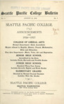 Seattle Pacific College Catalog 1926-1927
