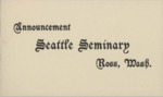 Seattle Pacific Seminary Catalog 1901-1902 by Seattle Pacific University