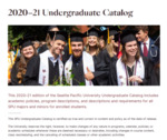 Seattle Pacific University Catalog 2020-2021
