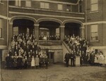 Seattle Seminary Faculty and Students on Peterson Steps, 1907 by Seattle Pacific University
