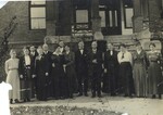 Group Photo Outside Tiffany Hall, 1916 by Seattle Pacific University