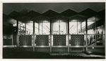 Gwinn Commons at night, circa 1962 by Seattle Pacific College