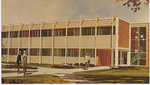 Sketch of Lydia Green Hall, circa 1958 by Seattle Pacific College