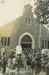 Children Outside the Nippon Bashi Church, Osaka by unknown unknown