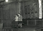 Reverends Oda and DeShazer on a Platform, circa 1950 by unknown unknown