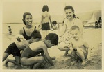 Florence and Paul at the Beach, 1949 by unknown unknown