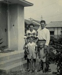 Florence, Paul, and John Outside Their Osaka Home, 1951 by unknown unknown