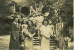 Group in Front of the Loudspeaker Car, 1951 by unknown unknown