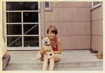 Ruth DeShazer and her dog, Summer 1968 by unknown unknown