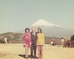Carol Aiko, Jacob, and Ruth with Mt. Fuji, 1972 by unknown unknown