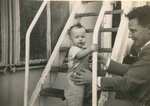 Jacob Plays with Paul, circa 1948 by unknown unknown