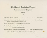 Northwest Training School Commencement Program 1930